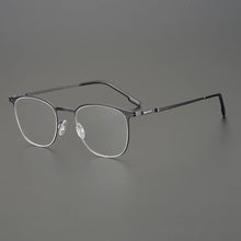 Load image into Gallery viewer, Germany Titanium Alloy Glasses Frames Square Screwless Elastic Ultra-light 7g Men Optical Prescription Diopter Eyeglasses