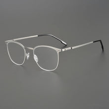 Load image into Gallery viewer, Germany Titanium Alloy Glasses Frames Square Screwless Elastic Ultra-light 7g Men Optical Prescription Diopter Eyeglasses