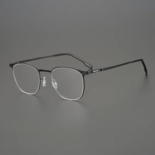 Load image into Gallery viewer, Germany Titanium Alloy Glasses Frames Square Screwless Elastic Ultra-light 7g Men Optical Prescription Diopter Eyeglasses