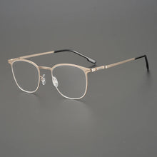 Load image into Gallery viewer, Germany Titanium Alloy Glasses Frames Square Screwless Elastic Ultra-light 7g Men Optical Prescription Diopter Eyeglasses