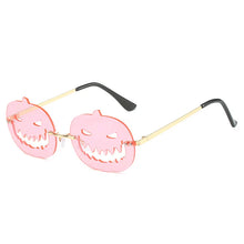 Carica l&#39;immagine nel visualizzatore di Gallery, Halloween Personalized Pumpkin Sunglasses Men Women with Oval Large Frame Hollow Out Funny Sunglasses