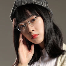 Load image into Gallery viewer, Hand-Made Retro Acetate Eyeglasses Frame Men Women Super Small Circle High Prescription Myopia Glasses Custom