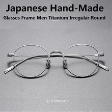 Load image into Gallery viewer, Japanese Handmade Eyeglasses Ultra Light Titanium Glasses Frame Men Vintage Rectangle Optical Eyewear Women Blue Light Gafas
