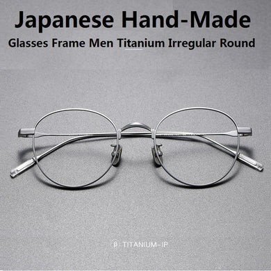 Japanese Handmade Eyeglasses Ultra Light Titanium Glasses Frame Men Vintage Rectangle Optical Eyewear Women Blue Light Gafas