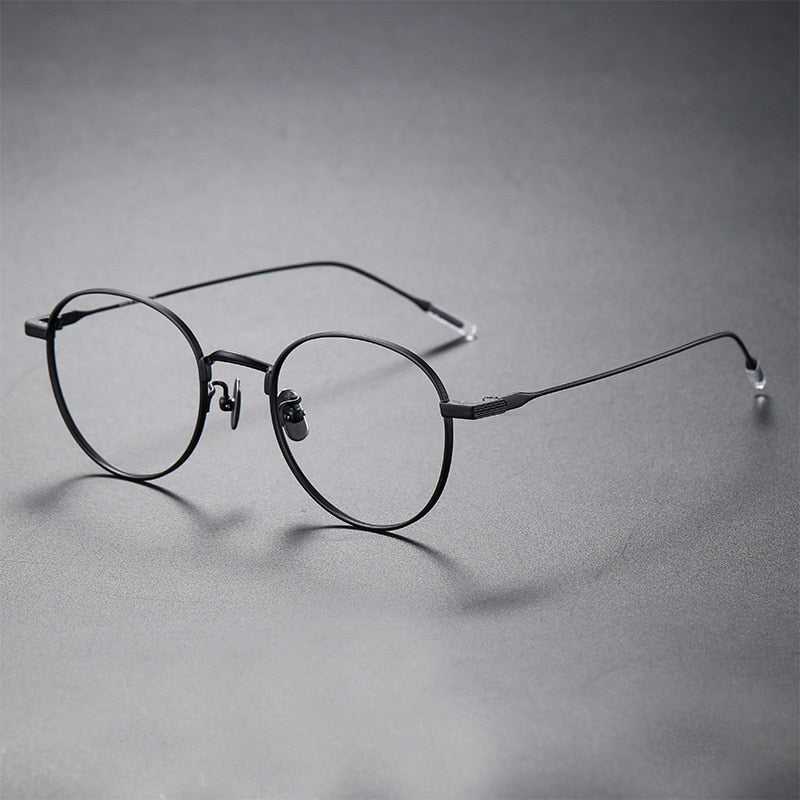 Japanese Handmade Eyeglasses Ultra Light Titanium Glasses Frame Men Vintage Rectangle Optical Eyewear Women Blue Light Gafas