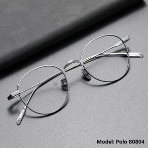 Japanese Handmade Eyeglasses Ultra Light Titanium Glasses Frame Men Vintage Rectangle Optical Eyewear Women Blue Light Gafas