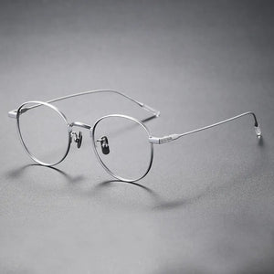 Japanese Handmade Eyeglasses Ultra Light Titanium Glasses Frame Men Vintage Rectangle Optical Eyewear Women Blue Light Gafas