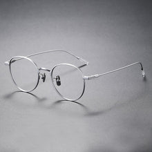 Load image into Gallery viewer, Japanese Handmade Eyeglasses Ultra Light Titanium Glasses Frame Men Vintage Rectangle Optical Eyewear Women Blue Light Gafas