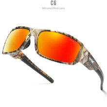 Carica l'immagine nel visualizzatore di Gallery, KDEAM Polarized Men's  Sunglasses  Printing Pattern Designing Frame Glassess  Men Sport Goggles