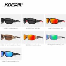 Carica l'immagine nel visualizzatore di Gallery, KDEAM Polarized Men's  Sunglasses  Printing Pattern Designing Frame Glassess  Men Sport Goggles