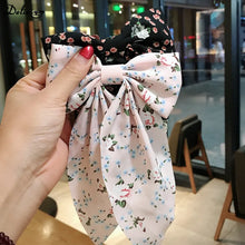 Load image into Gallery viewer, New Korean Floral Butterfly Bow Hairpins Elegant and Fresh Fabric Hair Clip Duckbill Clamp Headwear Hair Accessories for Women