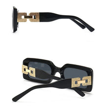 Carica l&#39;immagine nel visualizzatore di Gallery, New Ladies Square Sunglasses Luxury Brand Metal Chain Trendy Women&#39;s Classic Sunglasses Travel Decorative Glasses Men