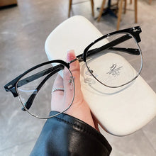Load image into Gallery viewer, Large Size 15.8cm Myopia Glasses Frame for Men&#39;s Half Frame Eyewear No Degree