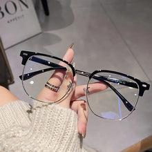 Load image into Gallery viewer, Large Size 15.8cm Myopia Glasses Frame for Men&#39;s Half Frame Eyewear No Degree