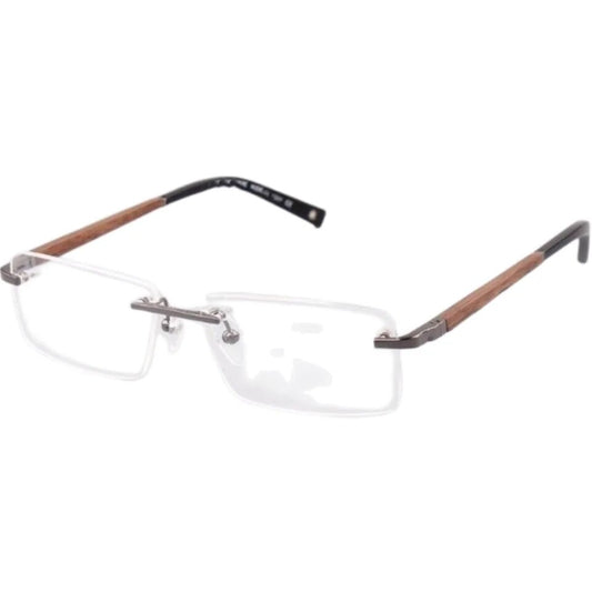 MB390 Montatura per occhiali da vista ottica da vista per uomo e donna fatta a mano in legno senza montatura, moda casual, marchio di lusso
