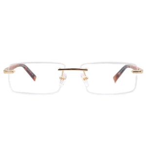 MB390 Handmade Wooden Frameless Men And Women Fashion Casual Business Optical Prescription Eyeglass Frame Luxury Brand