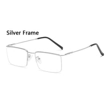 Load image into Gallery viewer, New Men Metal Semirim Business Progressive Reading Glasses Old Man Look Near Far Hyperopia Spectacles Male Presbyopia Eyeglasses