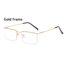 Load image into Gallery viewer, New Men Metal Semirim Business Progressive Reading Glasses Old Man Look Near Far Hyperopia Spectacles Male Presbyopia Eyeglasses