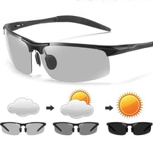 Load image into Gallery viewer, Men Polarized Sunglasses Men&#39;s Photochromic Driving Goggles Unisex HD Driving&#39;s UV Resistant Eyewear UV400 Oculos De Sol