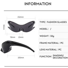 Carica l&#39;immagine nel visualizzatore di Gallery, Men Sports Hiking Sunglasses Women Cycling Driving Sun Glasses Y2K Spicy Girls Glasses  Futuristic Feeling Eyewear