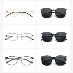 New Men Women Clip On Sunglasses Polarizing UV400 Protention Vintage Clip Polarized Glasses Night Vision Driving Goggles