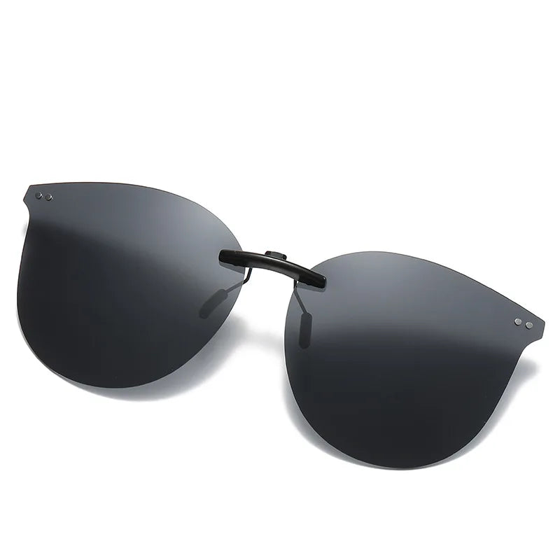 New Men Women Clip On Sunglasses Polarizing UV400 Protention Vintage Clip Polarized Glasses Night Vision Driving Goggles