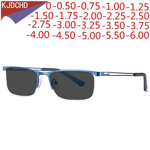 Men's And Women's Photochromic Myopia Glasses 1.56 Aspheric Optical Prescription Glasses SPH 0 -0.5 -0.75 To -6.0