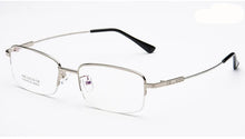 Carica l&#39;immagine nel visualizzatore di Gallery, Men&#39;s Half-Frame Titanium Alloy Business Glasses Frame , Square Optical Myopia Glass&#39;s Frames F1836