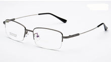 Carica l&#39;immagine nel visualizzatore di Gallery, Men&#39;s Half-Frame Titanium Alloy Business Glasses Frame , Square Optical Myopia Glass&#39;s Frames F1836