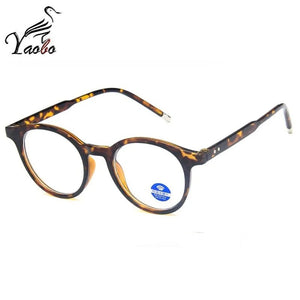 Oval Small Frame Glasses Men Women Anti-blue Anti-fatigue RetroFlat glasses Anti-radiation glasses frame computer frame