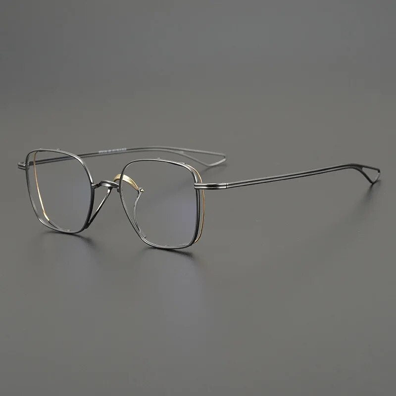 Personalized Square Ultra Light Pure Titanium Glasses Frame Men Optical Eyewear Women Myopia Reading Prescription Eyeglasses