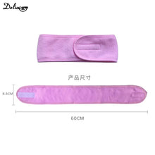 Load image into Gallery viewer, New Pink Soft Toweling Girls Hair Headbands for Face Washing Bath Makeup Hair Band for Women Adjustable SPA Facial Headband