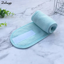 Load image into Gallery viewer, New Pink Soft Toweling Girls Hair Headbands for Face Washing Bath Makeup Hair Band for Women Adjustable SPA Facial Headband