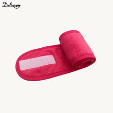Load image into Gallery viewer, New Pink Soft Toweling Girls Hair Headbands for Face Washing Bath Makeup Hair Band for Women Adjustable SPA Facial Headband