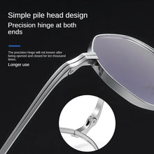 Load image into Gallery viewer, Polygonal Glasses Frame Pure Titanium Myopia Glasses Frame Women Men Designer Retro Flat Glasses Frames