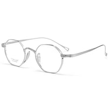 Load image into Gallery viewer, Polygonal Glasses Frame Pure Titanium Myopia Glasses Frame Women Men Designer Retro Flat Glasses Frames
