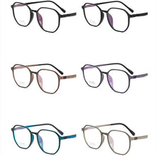 Load image into Gallery viewer, Polygonal Plastic Steel Spectacle Frame Men&#39;s Retro Fashionable Eyeglasses Women&#39;s Lightweight Comfortable Myopia Eyewears