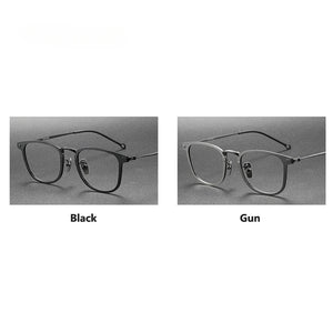 Pure titanium eye Glasses Frame for Men Women Ultralight Round Prescription Eyeglasses Frames Retro Optical Eyewear Frame