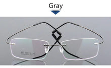 Load image into Gallery viewer, Retail 4 Colors Lightweight Rimless Glasses Frames Memory Titanium Eyeglasses Spectacle Prescription Optical Frames
