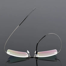 Load image into Gallery viewer, Retail 4 Colors Lightweight Rimless Glasses Frames Memory Titanium Eyeglasses Spectacle Prescription Optical Frames