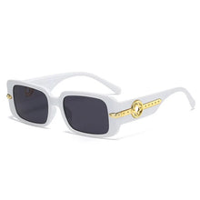 Load image into Gallery viewer, Retro Luxury Square Sunglasses For Women Men Flower Decoration Fashion Ladies Sun Glasses Ins Hot Shading Eyewear UV400