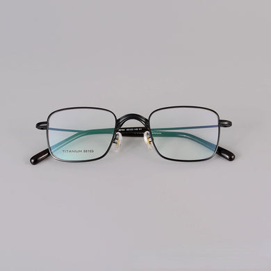 New Square Frames Glasses Made of Titanium and Acetate with Fine Quality Men  Eyeglasses Women  Glasses