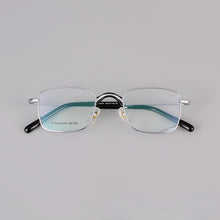 Carica l&#39;immagine nel visualizzatore di Gallery, New Square Frames Glasses Made of Titanium and Acetate with Fine Quality Men  Eyeglasses Women  Glasses