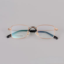 Carica l&#39;immagine nel visualizzatore di Gallery, New Square Frames Glasses Made of Titanium and Acetate with Fine Quality Men  Eyeglasses Women  Glasses