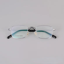 Carica l&#39;immagine nel visualizzatore di Gallery, New Square Frames Glasses Made of Titanium and Acetate with Fine Quality Men  Eyeglasses Women  Glasses
