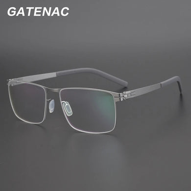 Square Titanium Alloy Glasses Frame Men Optical Myopia Prescription Eyeglasses Frame Women Denmark   Screwless Eyewear