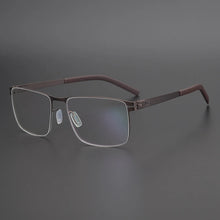 Load image into Gallery viewer, Square Titanium Alloy Glasses Frame Men Optical Myopia Prescription Eyeglasses Frame Women Denmark   Screwless Eyewear