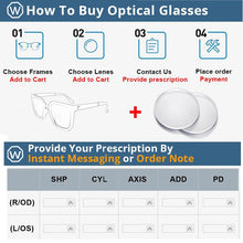 Carica l&#39;immagine nel visualizzatore di Gallery, TR90 Myopia Glasses Frame ,Square Ultralight Glasses Frames  ,Presbyopia Optical Eyeglasses Frames For Men Women F8064