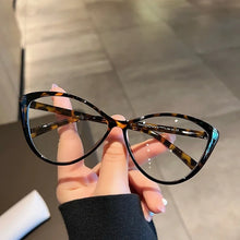Load image into Gallery viewer, New Trend Myopia Galsses for Women Unisex Luxury Cat Eye Design Near Sight Eyeglasses Ladies Transparent Anti-blue Light Glasses