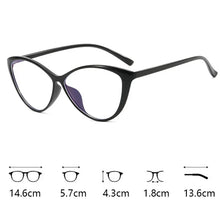 Load image into Gallery viewer, New Trend Myopia Galsses for Women Unisex Luxury Cat Eye Design Near Sight Eyeglasses Ladies Transparent Anti-blue Light Glasses